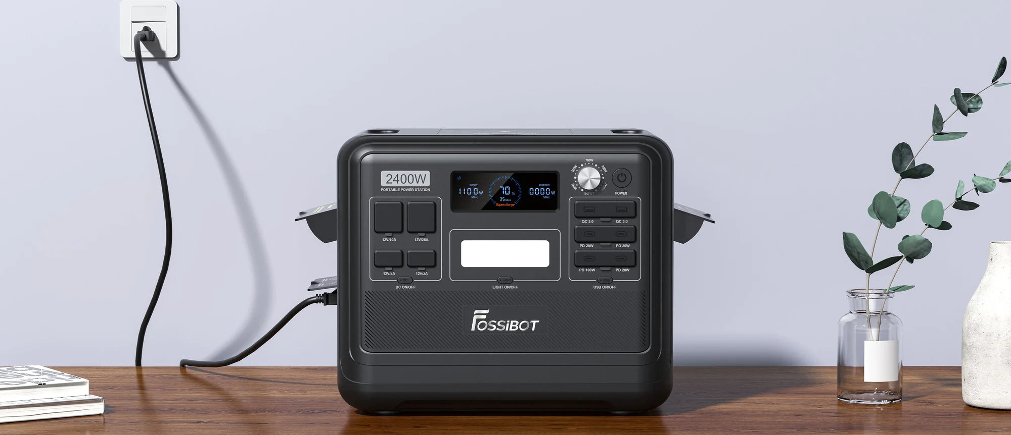 découvrez le fossibot f2400, un générateur portable puissant et fiable, idéal pour les déplacements, le camping ou les situations d'urgence. profitez d'une énergie mobile pratique et sécurisée partout où vous en avez besoin.