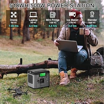 découvrez notre générateur portable 518wh silencieux : une solution fiable et performante pour alimenter vos appareils en toute tranquillité, où que vous soyez. idéal pour le camping, les urgences et les activités en plein air.