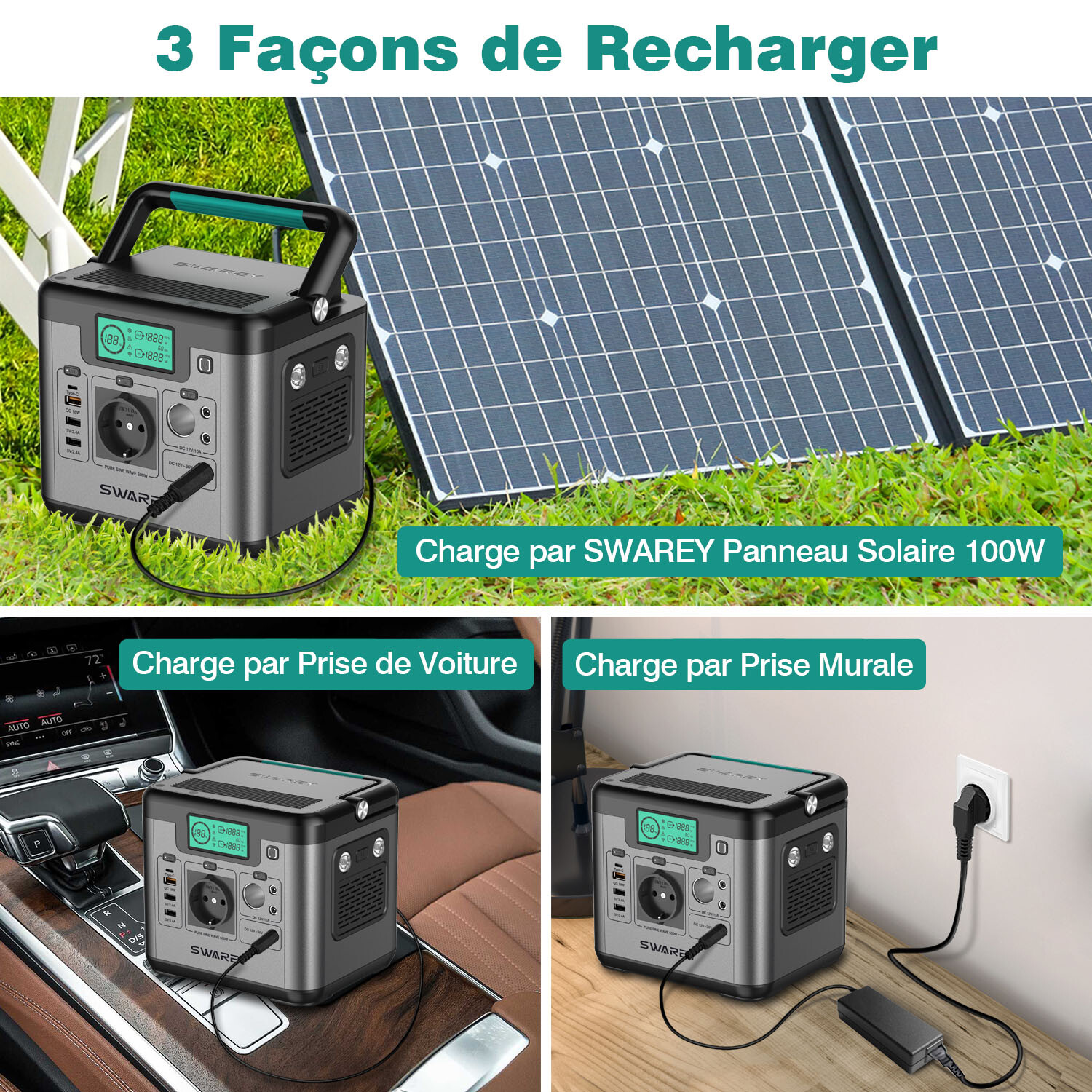 découvrez notre générateur portable 518wh silencieux, idéal pour l'alimentation de vos appareils en camping, voyage ou en cas de panne de courant. compact, léger et puissant, il offre une énergie fiable où que vous soyez.