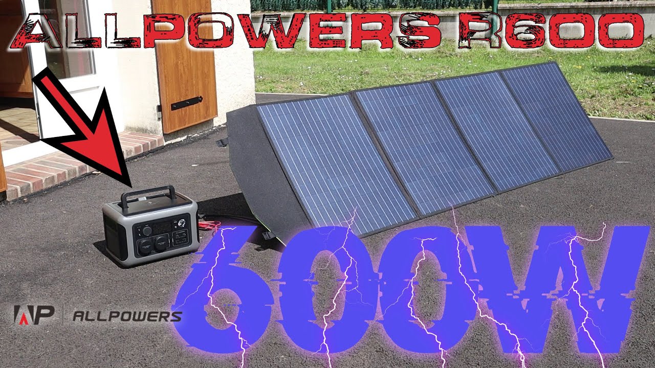 découvrez le générateur solaire allpowers r600 : une solution portable, puissante et écologique pour alimenter vos appareils partout. idéal pour le camping, les voyages ou les coupures de courant. profitez d'une énergie propre et fiable à tout moment.