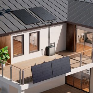 découvrez l'ecoflow stream ultra x : batterie lfp 3,84 kwh, 2 panneaux solaires 400 w, onduleur 2300 w, intégrant ia et design plug & play pour une énergie portable et efficace.