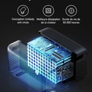 découvrez le générateur solaire portable anker solix f2000 avec une capacité de 4096wh et technologie lifepo4, idéal pour une alimentation fiable et écologique en déplacement.